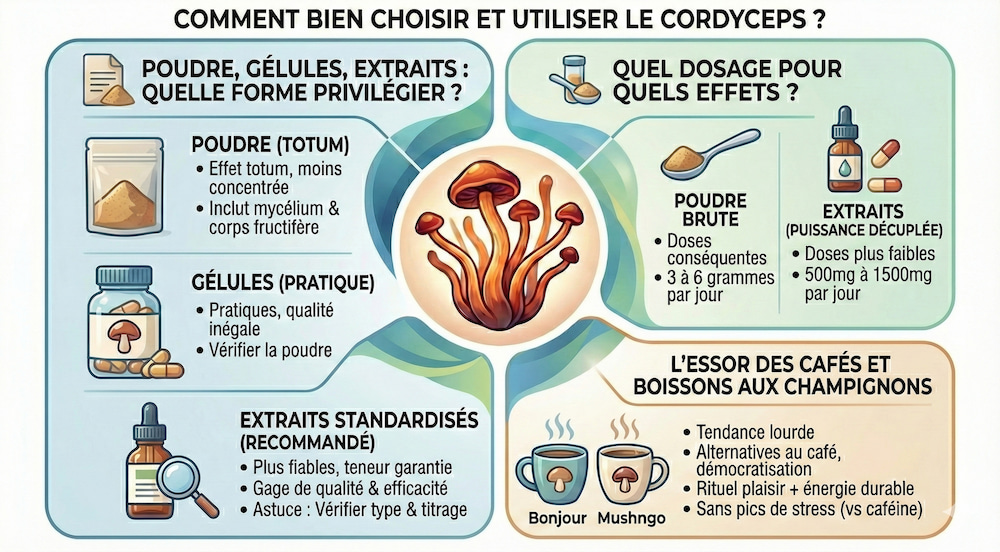 Comment bien choisir et utiliser le cordyceps