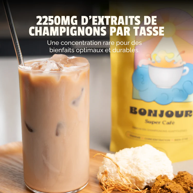 bonjour drink dosage de champignons adaptogènes