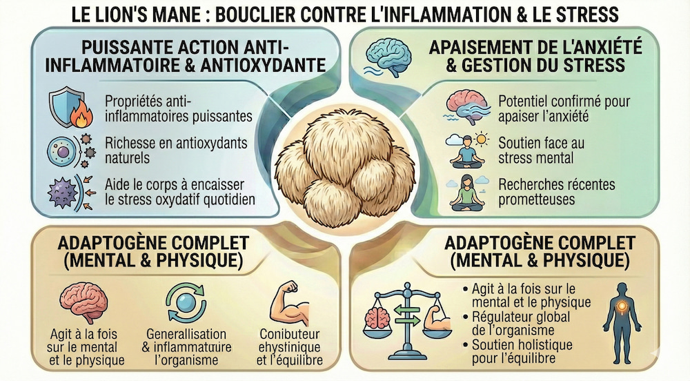 lion's mane inflammation stress